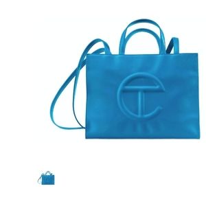 Brand new Medium Cyan Telfar shopping bad
